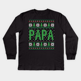 Papa claus Kids Long Sleeve T-Shirt